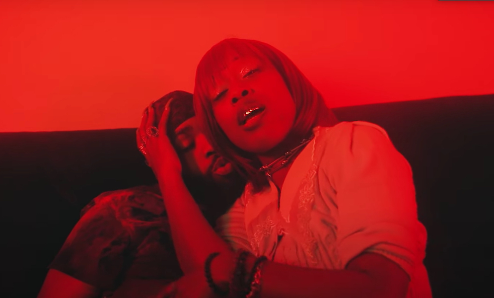 Tennesee rapper bbymutha and Richmond rapper Fly Anakin in the video for "Traphouse"