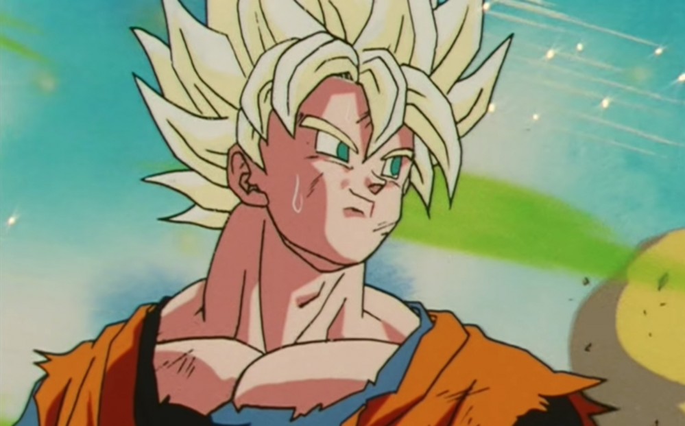 Goku in an episode of Dragon Ball Z