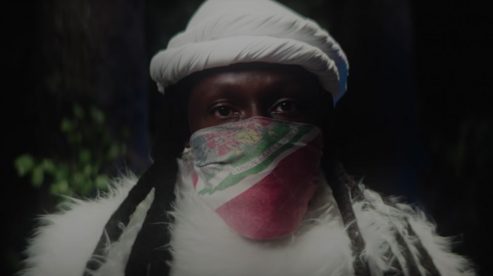 Mach-Hommy in the video for his late 2020 single "THBLKGD"