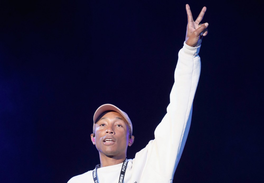Pharrell performs onstage at SOMETHING IN THE WATER - Day 2 on April 27, 2019 in Virginia Beach City.